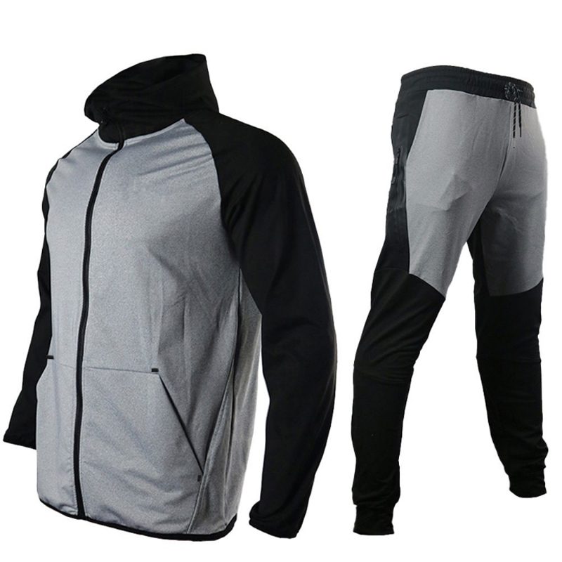 

Tracksuit men's nake tech trapstar track suits Europe American Basketball Football Rugby two-piece with women's long sleeve hoodie jacket trousers Spring M-3XL P75U, 16