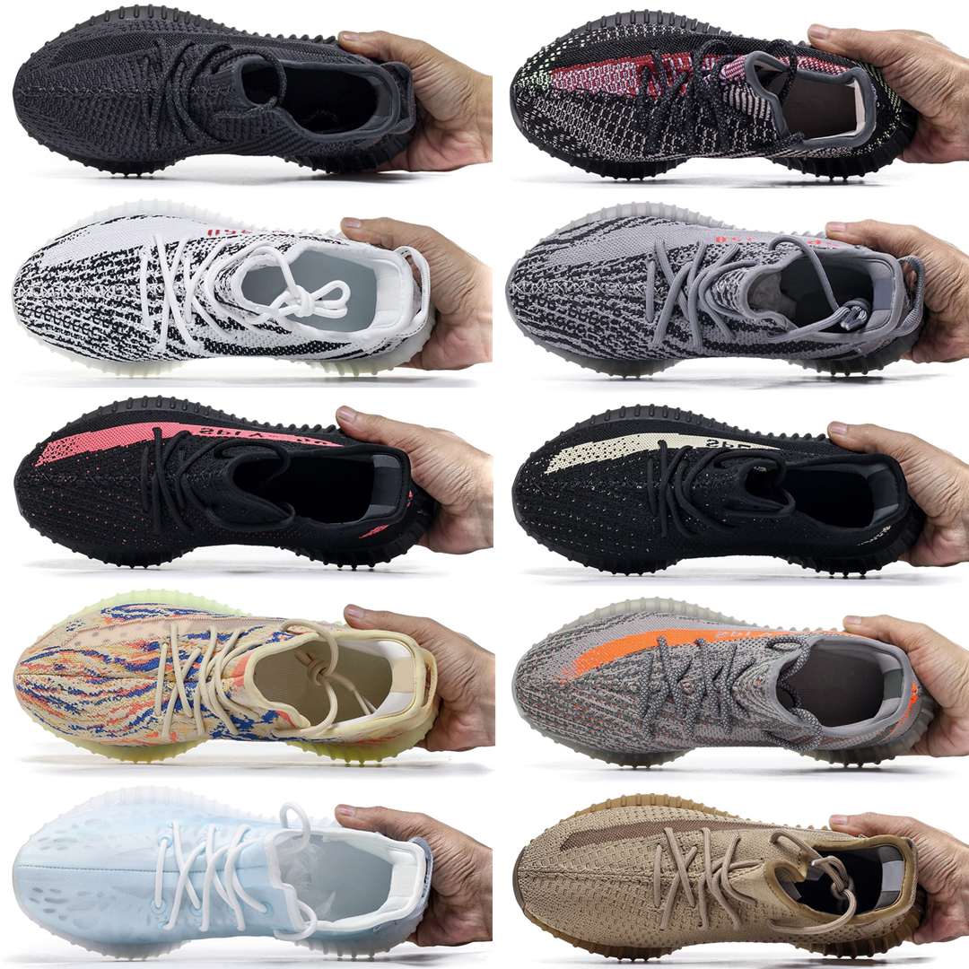 2023 V2 Chaussures Static 3M Réfléchissant Gypsophile Chaussures De Course Beluga 2.0 Beurre De Sésame Semi-congelé Jaune Crème Blanc Zèbre Homme
