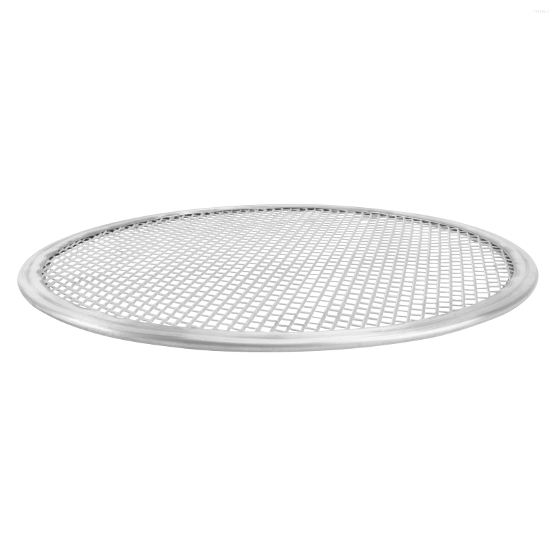 

Running Shorts Pizza Pan Screen Baking Tray Mesh Oven Inch Forround Holes Aluminum Steel Crisper Net Non Stick Metal Pans Seamless 20 16, Picture shown