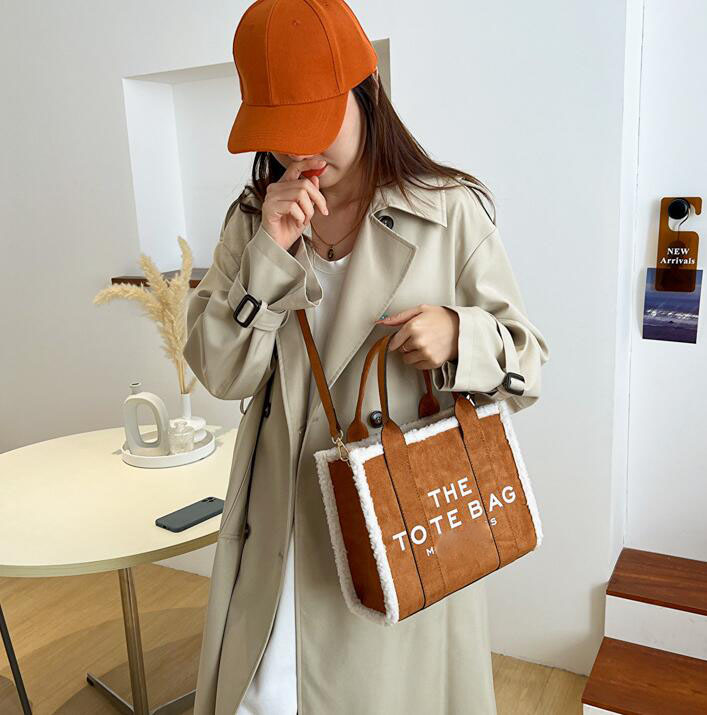 

the tote Bag Marc totes bag Women designer Bags handbag Fashion all-match Shopper Shoulder plush leather Handbags Y0086100, Green