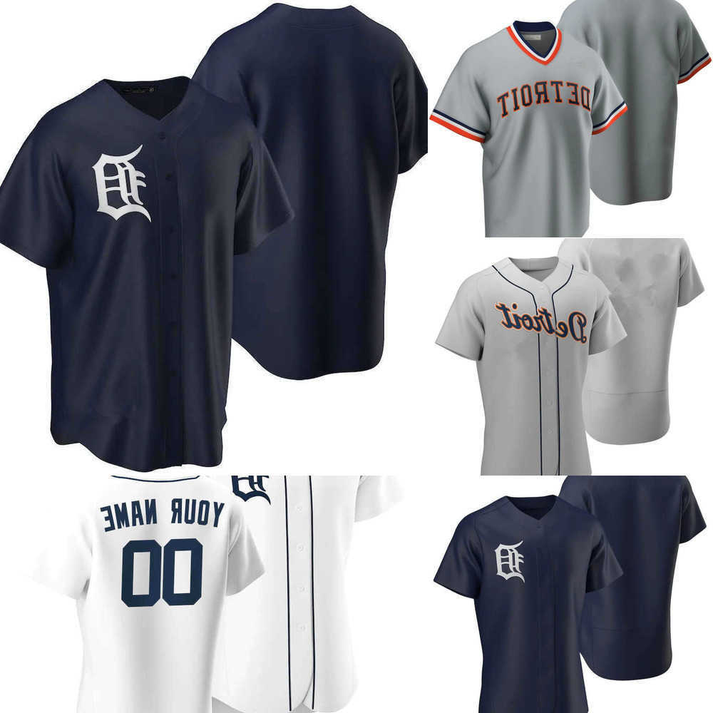 

2022 Custom Jersey Detroit''Tigers''Mens women Youth 24 Miguel Cabrera 23 Kirk Gibson 3 Alan Trammell 11 Sparky Anderson Baseball Jerseys white brown, Color