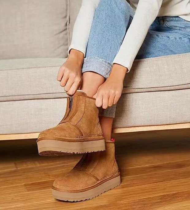 

Boots Neumel Platform Zip Boot Classic Mini Snow Boots Ultra Mini Dealworld Women Australia Australian Tazz Tasman Winter Warm Fur Booties size 35-42, Color 1