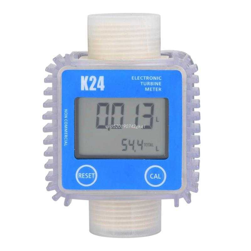 

Digital K24 for turbine Die-sel Fuel Flow Meter Measuring Tools Chemicals Water Sea Liquid