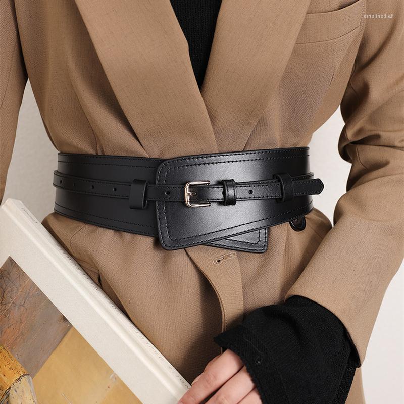 

Belts Wide Black Vintage Leather Corset Belt High Waist Adjustment Straps Women Coat Dress Sweater Casual Goth Accessories RemovableBelts Em, Orange