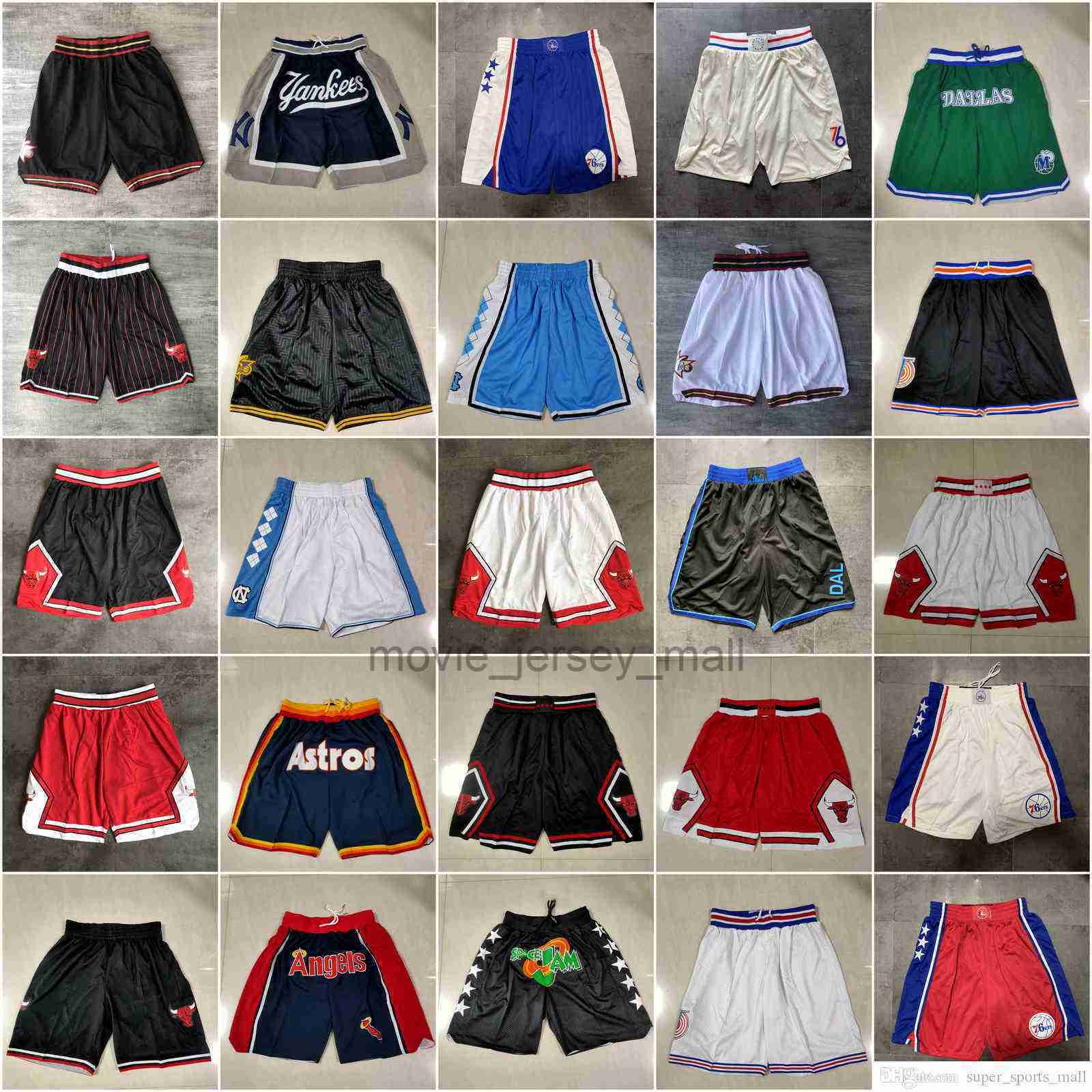 

Team Basketball Short Just Don Mesh Year Of The Rat Sport Shorts Hip Pop Pant With Pocket Zipper Sweatpants Black Blue Red Green Mens, As photo