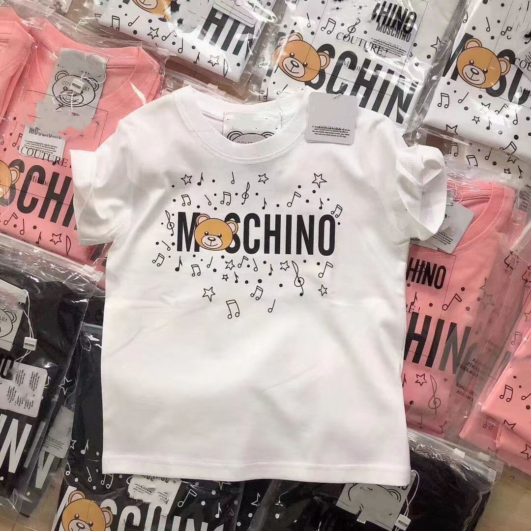 

Kids Summer T-shirts Designer Tees Boys Girls Fashion Bear Letters Mosaic Printed Tops Children Casual Trendy Tshirts more Colors Luxury tops high quality, #8