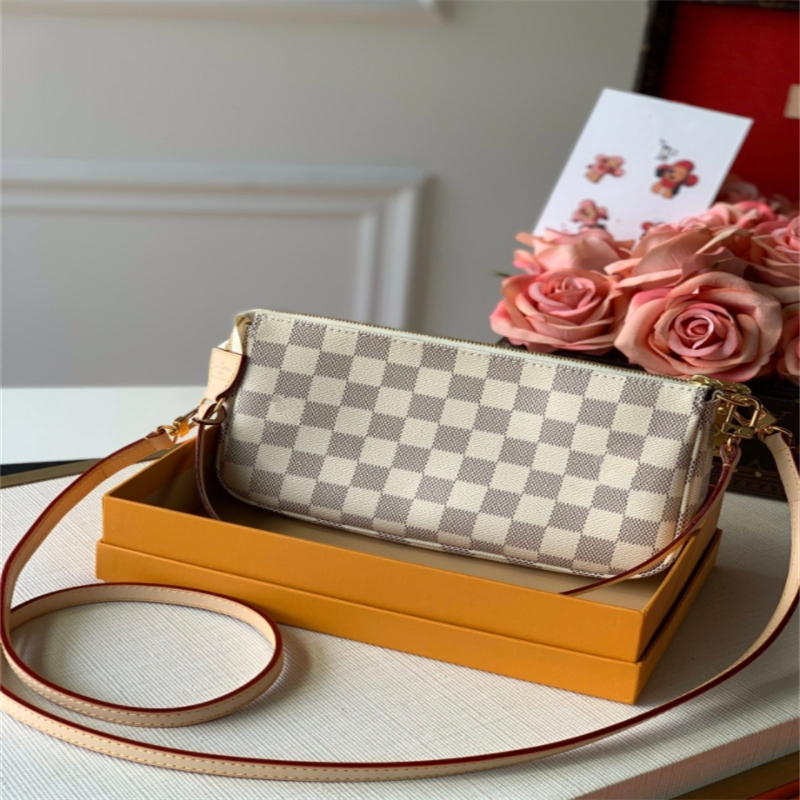 

7A Wallets Designers Designer bags Classic Luxury Chain Fashion Plaid Flower Brand Wallet Vintage Ladies Brown Leather Handbag designer shoulder bag with box