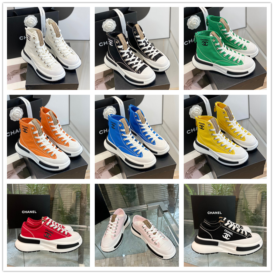 Baskets en toile à fond épais, chaussures montantes à la mode, Design de luxe FH88143