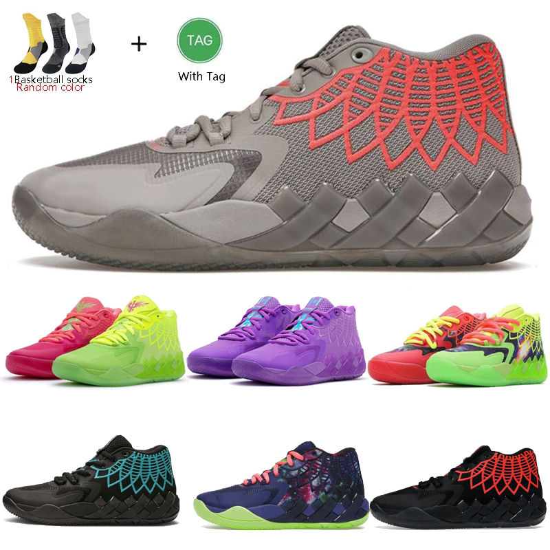 

MB1 mb1 mb.01 Boys LaMelo Ball rick morty kids basketball shoes store men women queen City black red Grey Sport Shoe trainner sneakers 2023 Basketball shoe green red, 11