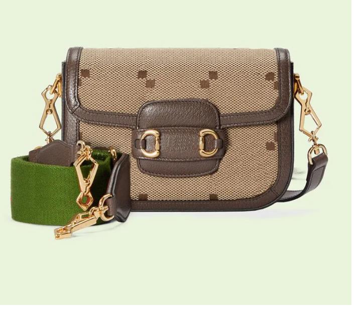 

red green g Evening Bags Old Flower Shoulder Bag Crossbody Handbags Purse Women Canvas Clutch Bags Removable Woven Stripe Shoulder Strap Metal Buckle Totes Wallet, Brown
