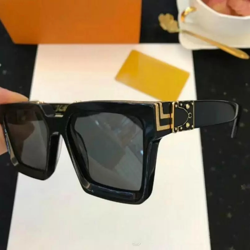 

Luxury MILLIONAIRE Sunglasses for men full frame Vintage Designer sunglasses for women Shiny Gold Logo