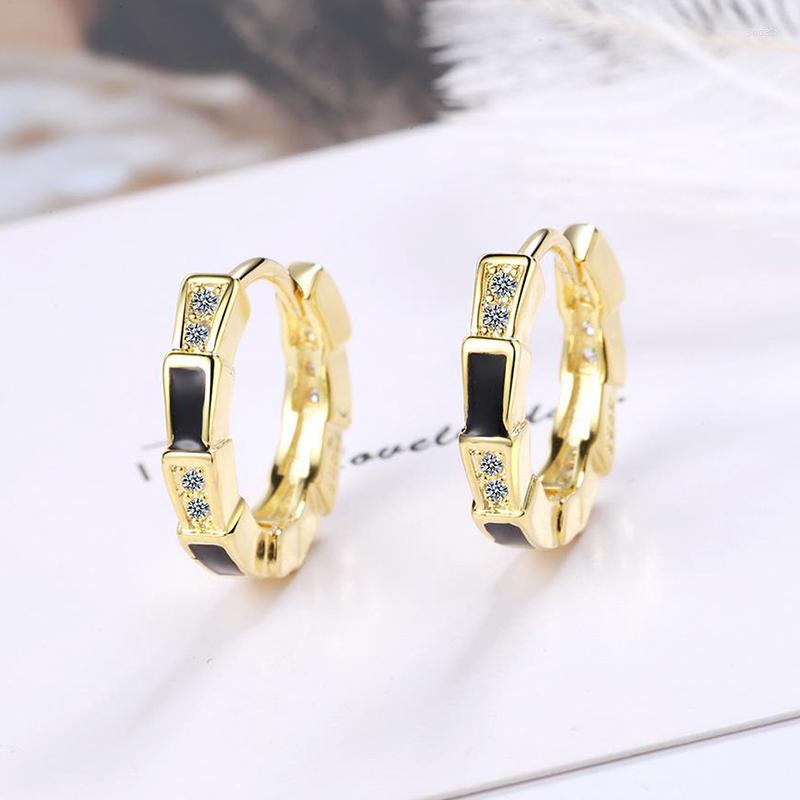 

Hoop Earrings Exquisite Gold Silver Color Small Tiny 5A Zirconia Loop Huggie Fashion Party Jewelry Gift For Women Girls