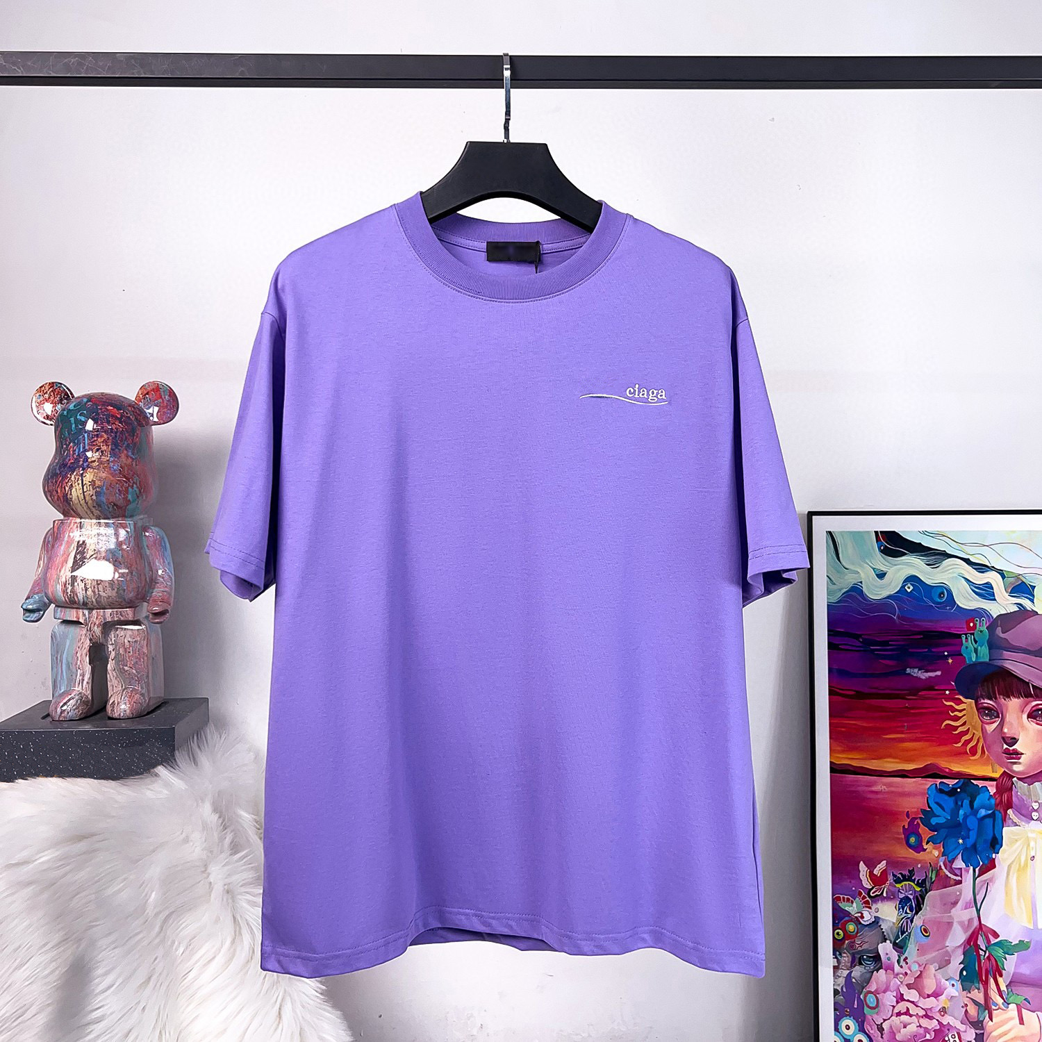 

2023 Tees Mens Designers T Shirt Man Womens tshirts With Letters Print Short Sleeves Summer Shirts Men Loose Tees Asian size S-XXXL 351, Gray