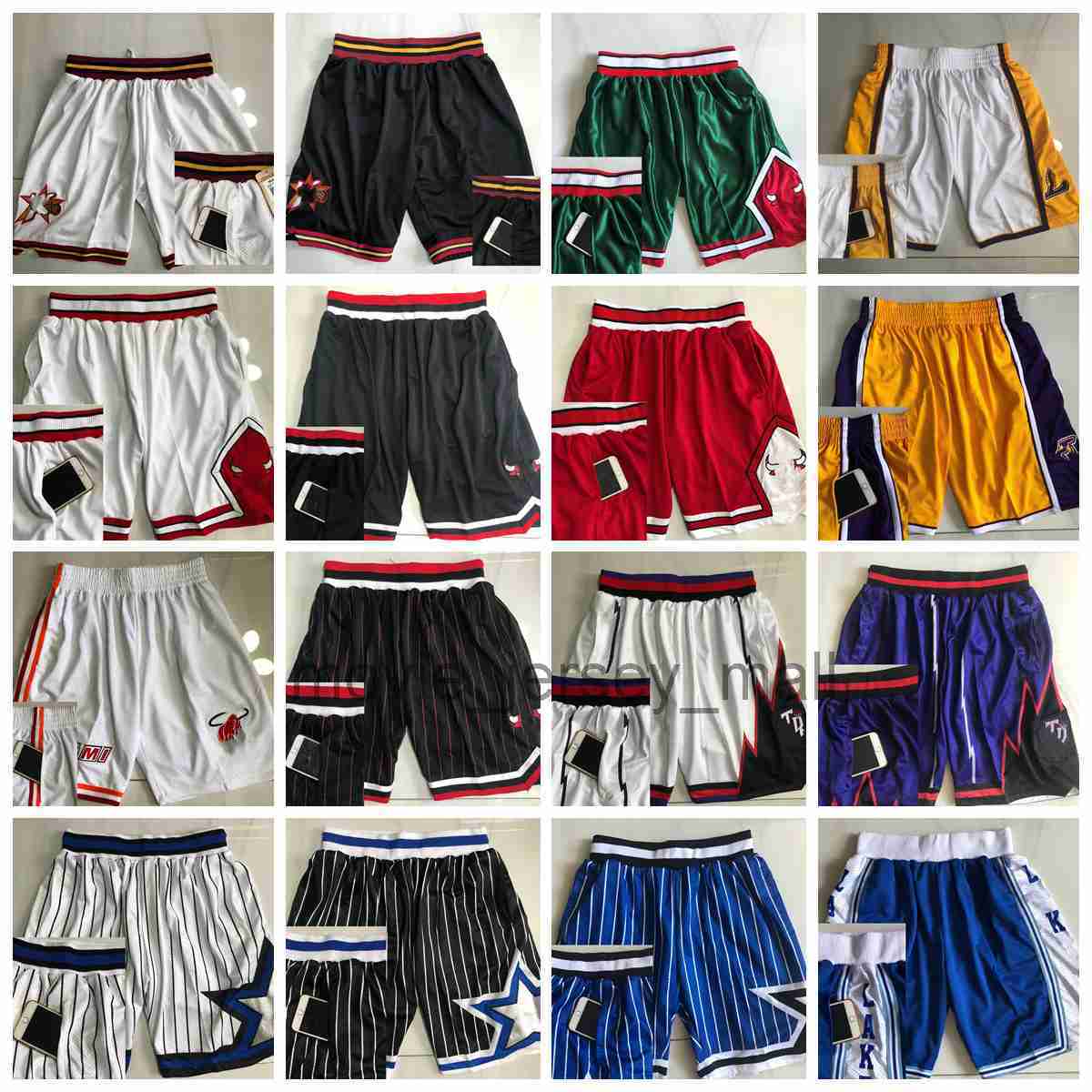 

Mitchell and Ness Basketball Shorts Sport Wear With Pocket on Side Big Face Team Sweatpants Men Fashion Style Mesh Retro Good Quality Short White Black Red Size XS, Printed