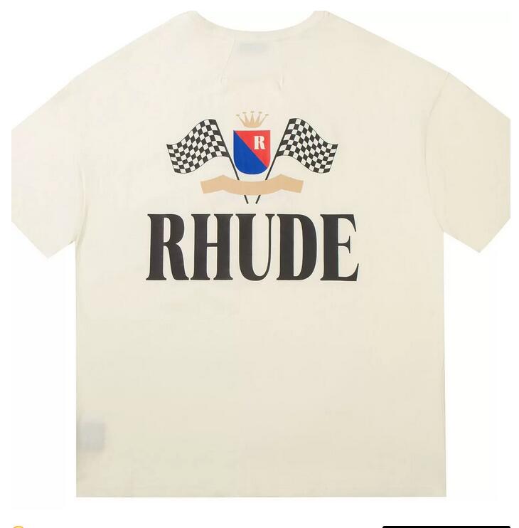 

2023 High quality Rhude Men t shirt Cotton Short Sleeved Fashion Men Women Short Sleeve US SIZE S-2XL Brand Clothes, Not sold separately (add postage)