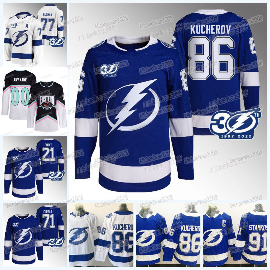 

Tampa Bay Nikita Kucherov Lightning Jersey 2023 All Star Gasparilla inspired Steven Stamkos Andrei Vasilevskiy Brayden Point Ross Colton Victor Hedman Pat Maroon, 2023 reverse retro