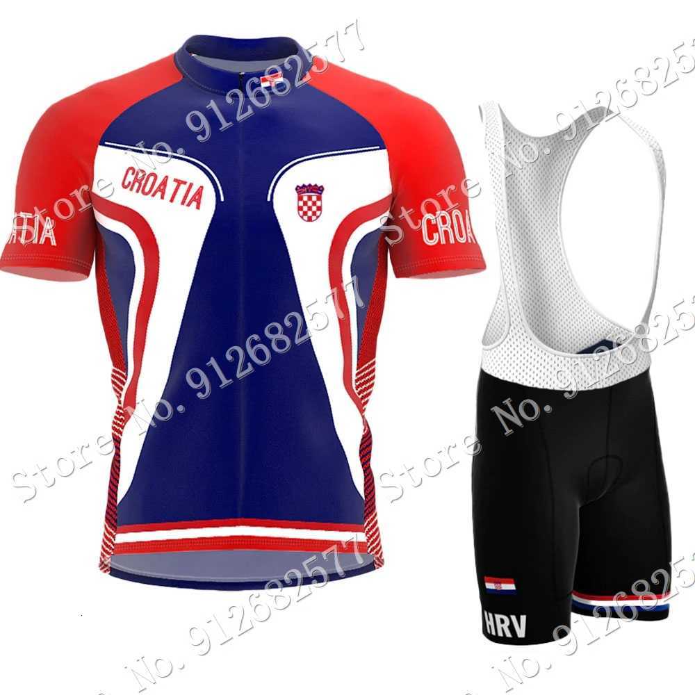 

Designer Croatia Cycling Jersey National Team Set Cycling Clothing Men's Road bike Shirt Suit bicycle bib Shorts MTB Wear Maillot Culotte
