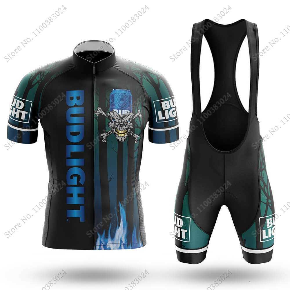 

Designer American style Beer 2023 Cycling jerseys sets Skull Clothing Road Bike Shirts Suit Bicycle Bib Shorts MTB Ropa Maillot