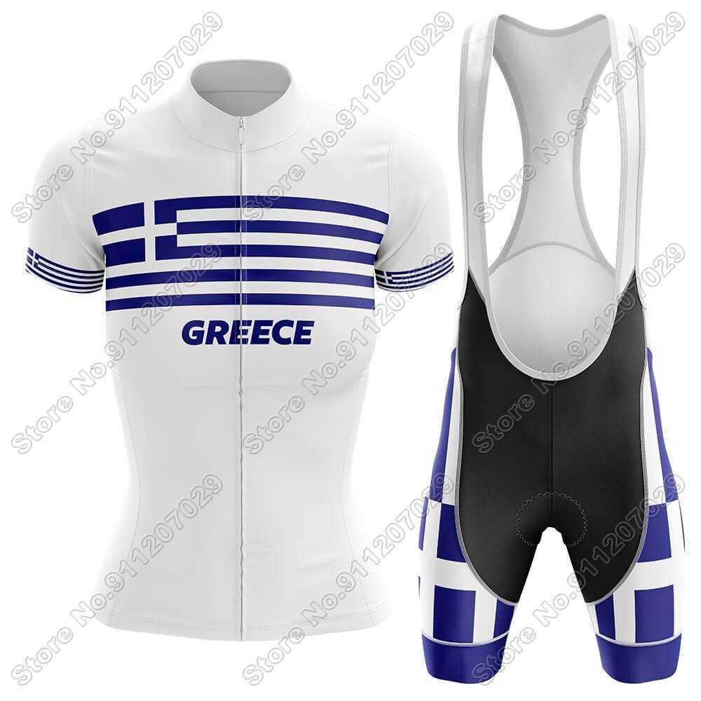 

Designer Women Greece Cycling jerseys sets 2021 Summer Cycling Clothing Road Bike Shirts Suit Bicycle Bib Shorts MTB Ropa Ciclismo