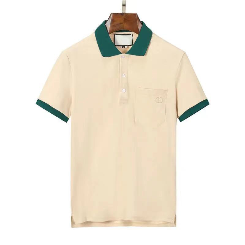 

2023 designer stripe polo shirt t shirts snake polos bee floral mens High street fashion horse polo luxury T-shirt