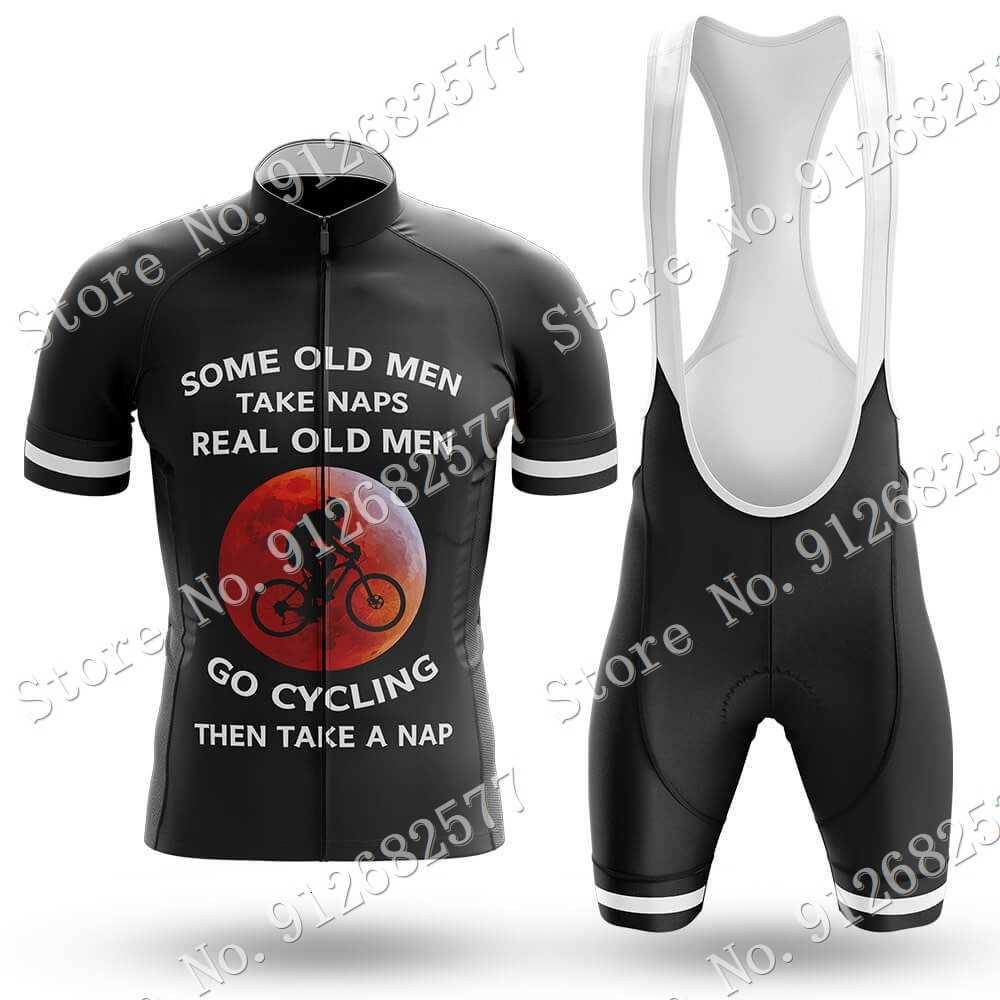 

Designer Cycling Jersey Real Old Man 2022 Set Mens Bicycle Clothing Road Bike Shirts Suit Bicycle Bib Shorts MTB Ropa Maillot Culotte