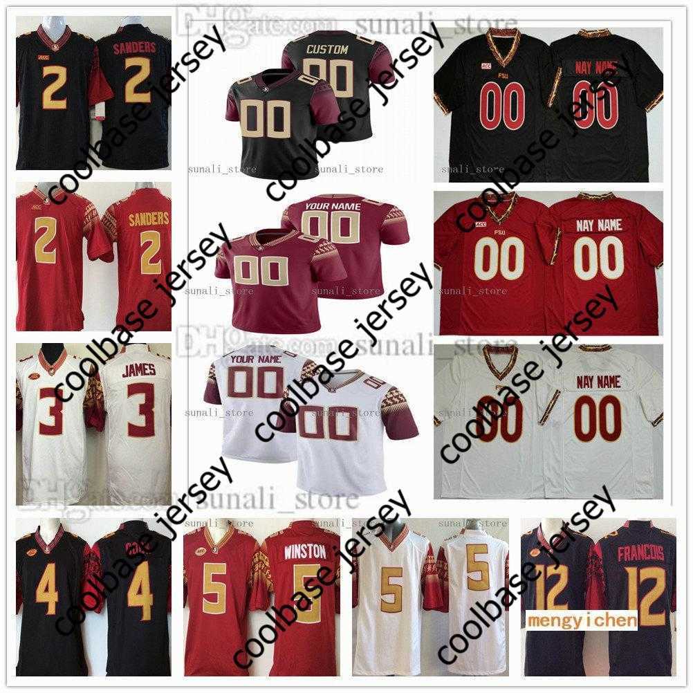 

Custom Florida NCAA College State 11 Warren Thompson Jerseys Asante Samuel Jr. Amari Gainer 53 Maurice Smith Charlie Ward Travis 3 Cam Akers, Black