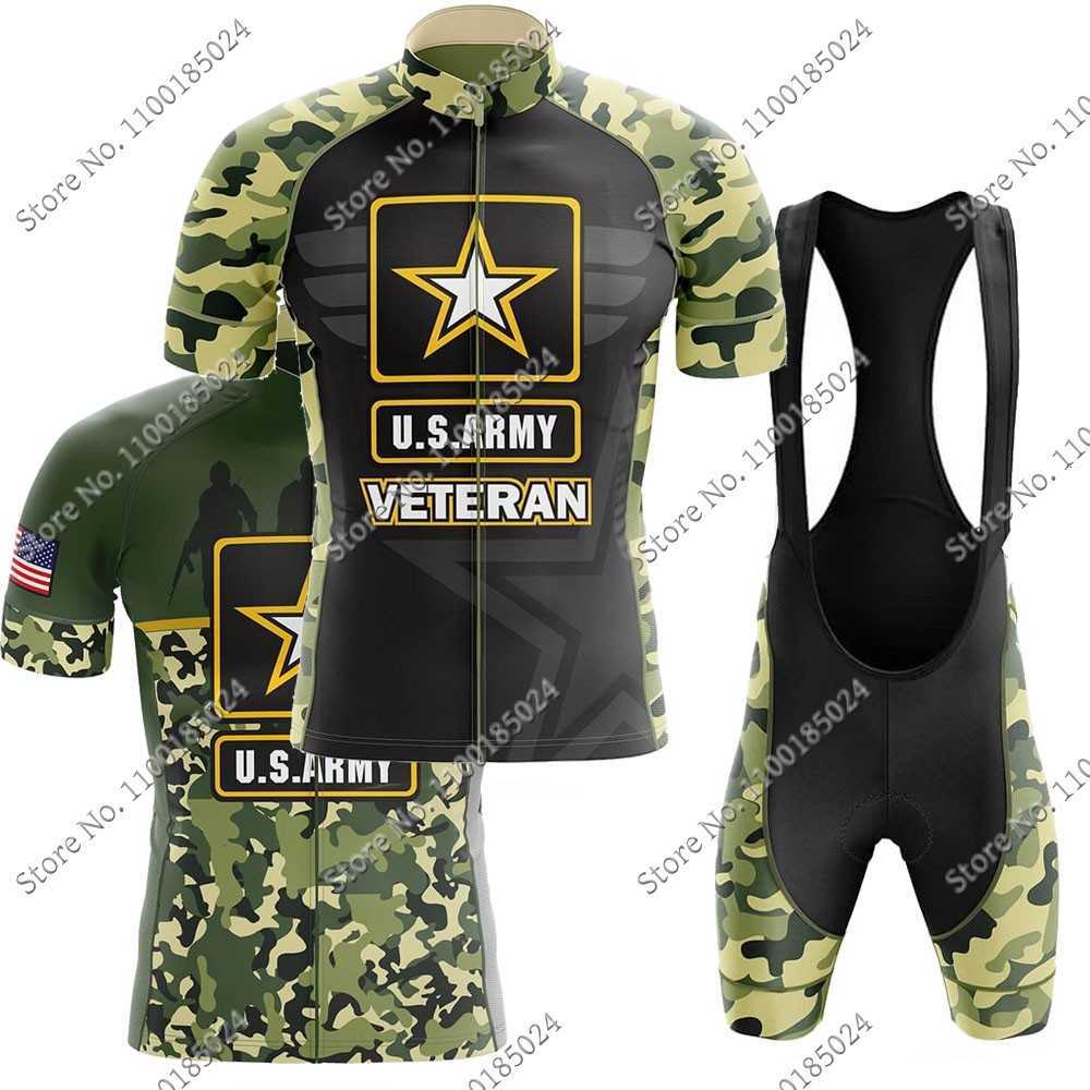 

Designer 2022 USA Army Camouflage Cycling jerseys sets Summer Bicycle Clothing Road Bike Shirts Suit Bicycle Bib Shorts MTB Ropa Maillot