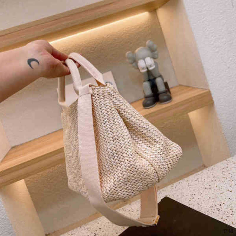 

Tote Straw Bags Beach handbags Women High Quality Handbag Purse Large Capacity Ladies Wallet 220610 Prad I45V, Blue