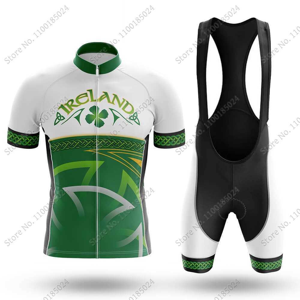 

Designer 2022 Ireland National Cycling jerseys sets Irish Summer Bicycle Clothing Road Bike Shirts Suit Bicycle Bib Shorts MTB Ropa Maillot