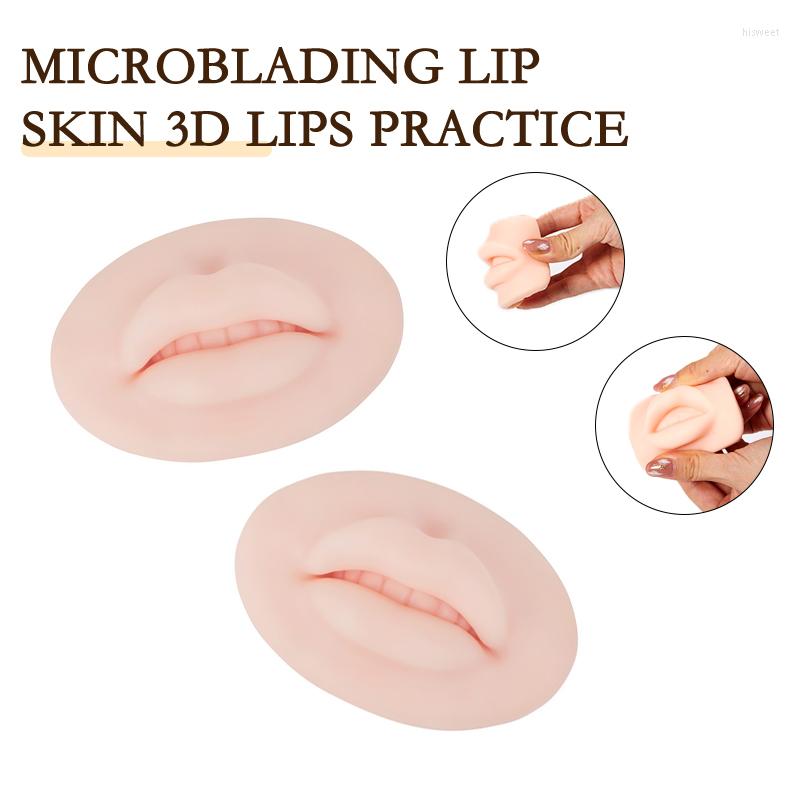 

Lip Gloss Skin 3D Lips Practice Silicone For Permanent Makeup PMU Human Elasticity Beginner Training Tattoo, Picture shown