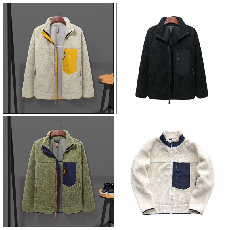 

Designer 21SS mens jacket thick warm down classic Retro antumn winter couple models lamb cashmere PATAGONIAS fleece coat men women clothing
