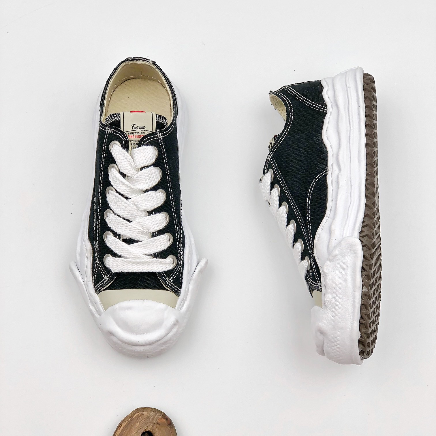 

Maison Mihara Yasuhiro MMY Original Casual Shoes Sole Low Cut Canvas Shoes for Men MiharaYasuhiro Toe Cap Sneaker Mens Sports Shoe Womens Sport Women, #7