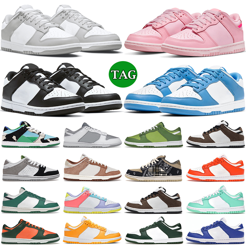 

2023 running shoes for men women dunks low White Black Panda Grey Fog Triple Pink Syracuse UNC Vintage Green Navy Chlorophyll mens trainers, 30