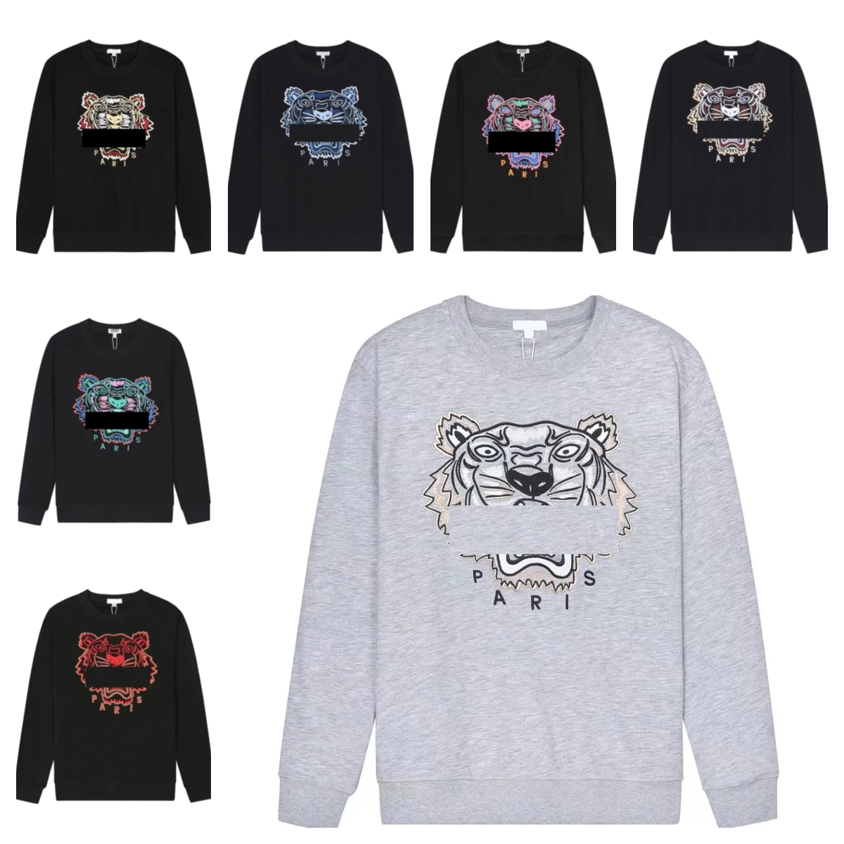 

designer Fashion Mens Womens kenzo Hoodie Tiger Head Embroidery Printed Round Neck Pullover Autumn Winter Loose High Street Classic Tops u1hC#, 13