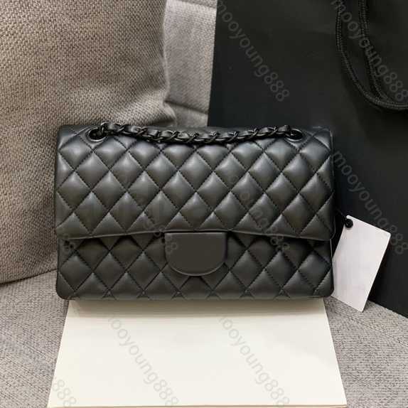 

10A Top Tier Quality Luxury Designer Small 25CM Double Flap Bag Real Leather Caviar Lambskin Classic All Black Purse Quilted Handbag fdsgg, 25cm red caviar
