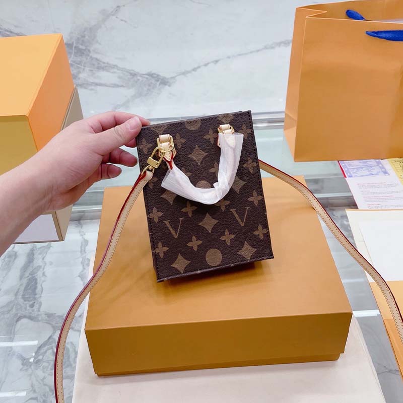 

Luxury shoulder clutch bag leather classic original box serial number luxurys designer bags shoulder cross body handbag purse fashion women handbags crossbody, Brown