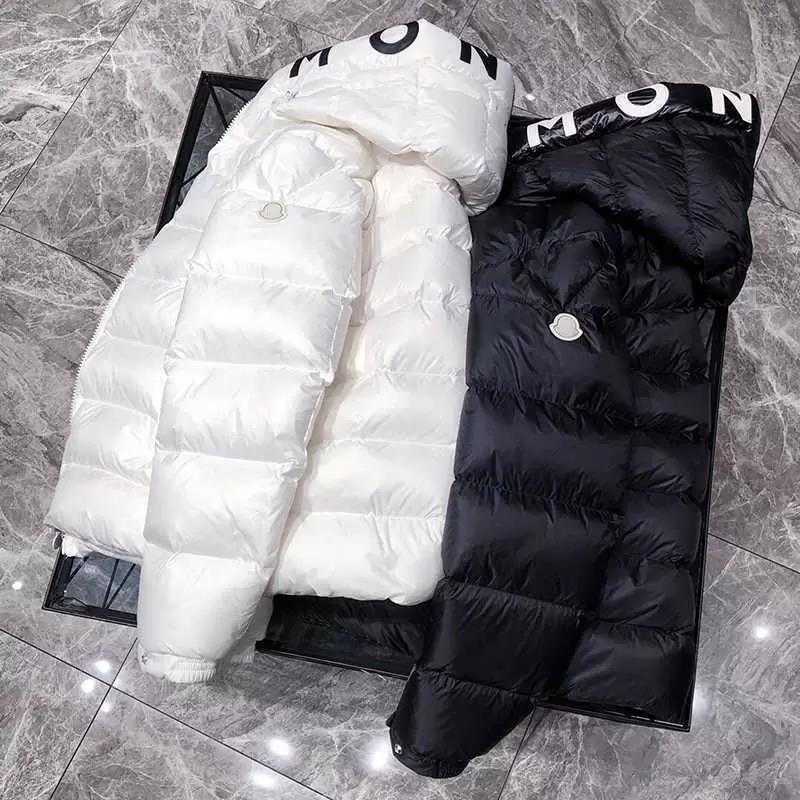 

Men's Jackets Designer Mens Winter Salzman Down parkas light Windbreaker Hoodie Black White Puffer Outerwear Man Italy Italian Luxury JNWC, Matte black