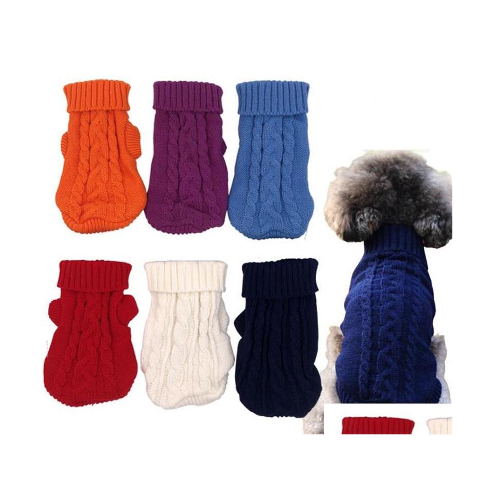 

Dog Apparel Fashion Mtiple Colour Sweaters Winter Clothes Puppy Pet Cat Sweater Jacket Coat For Small Dogs Drop Delivery Home Garden Dhw4A, Customize