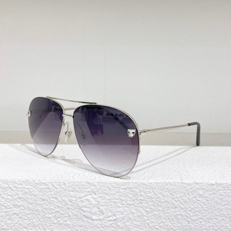 

Carti Designer Sunglasses Frames Gold C Decorative Panther Buckle Mens Womens Glasses Frame Aviation Metal Sunshade UV Protection Driving Gr