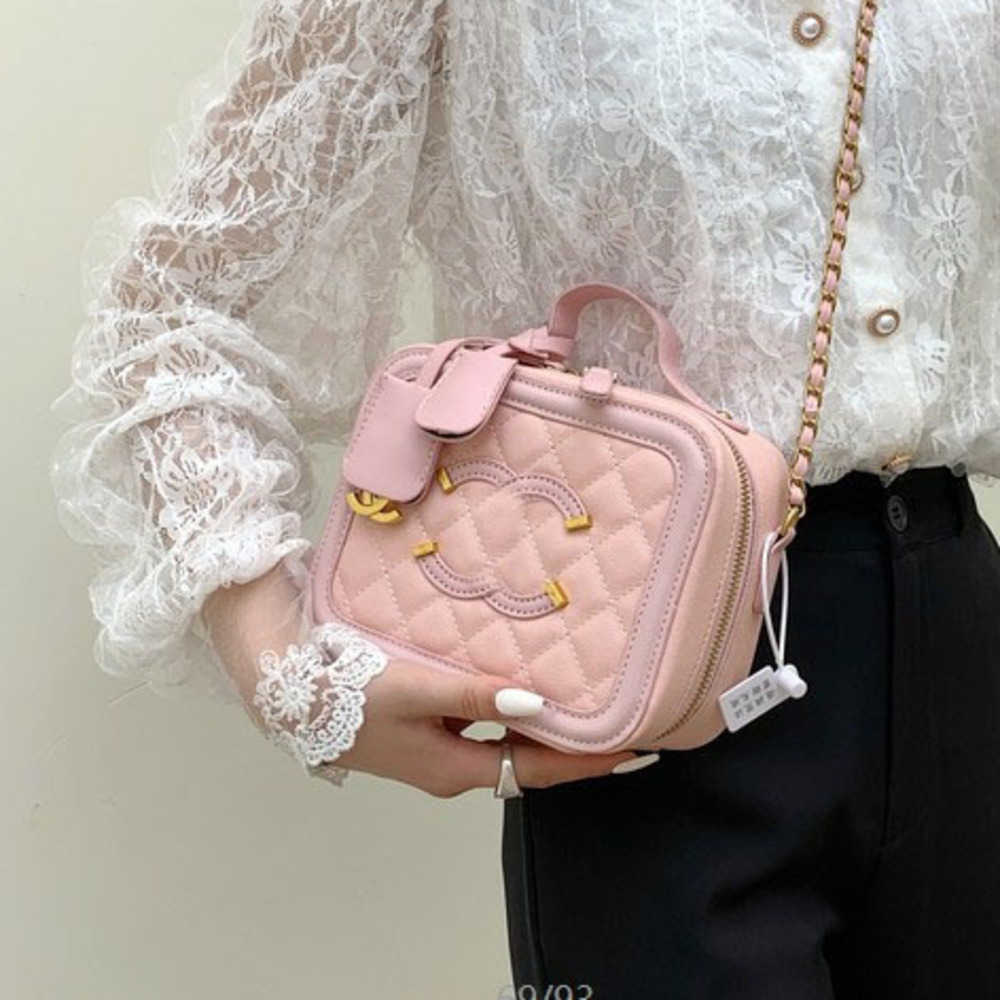 

Designer Channel Bag Bags Women Bag Wallet Handbag Lambskin Double Cover Shoulder Crossbody Bag Lady Luxury Metal Chain Flap Totes Pink, Black