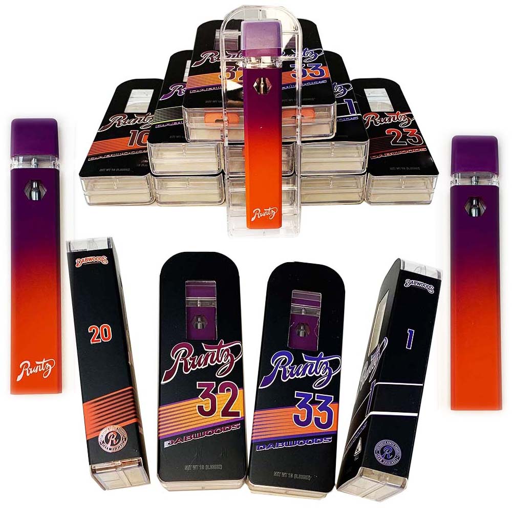 

Runty Dabwoods Disposable Vape Pen Empty Runtz E-Cigarettes Vaporizer starter kit 280mAh rechargeable battery 1ml Empty thick oil pod with packaging