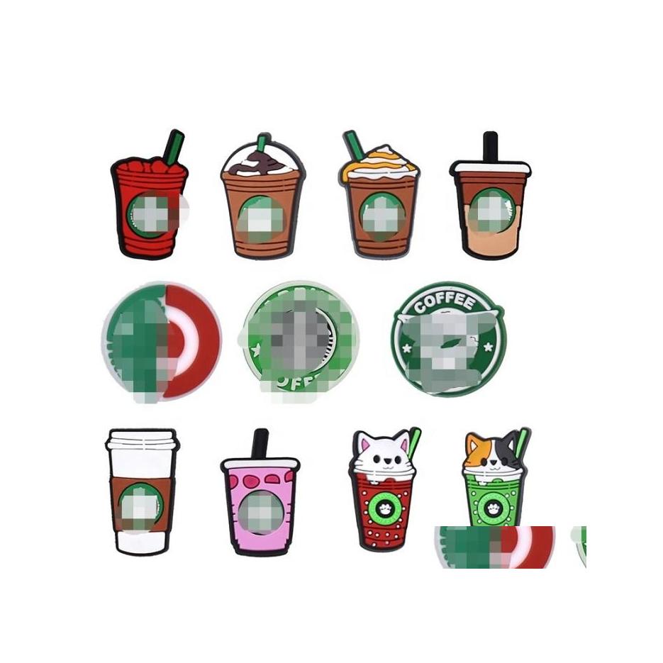 

Shoe Parts Accessories 11Pddwholesale 2021 Beverage Star Bucks Coffee Croc Charms Pvc Rubber Lace Charm Accessory Drop Delivery Sho Dhz4R