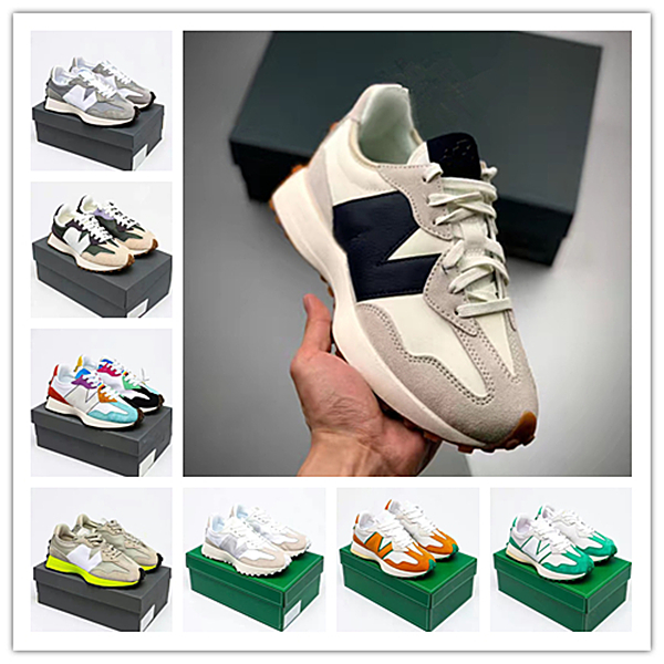 

New Black 327 Women Sport Running Shoes fashion grey Designer Shoes Outdoor fitness Trainers Sneakers Triple Black White Men Casual Walking, 11