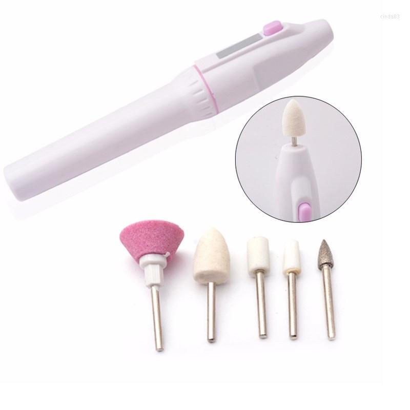 

Nail Art Kits 5Bits Electric Manicure File Set Drill Buffers Salon Professional Pen Tool Feet Care Tools