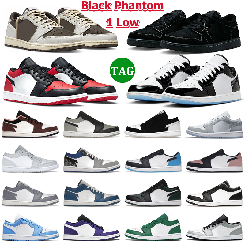 

1 Low OG travis scotts Basketball Shoes Men Women 1s Black Phantom Dark Reverse Mocha Olive Concord Shadow Bred Toe Wolf Grey Mens Trainers, 22