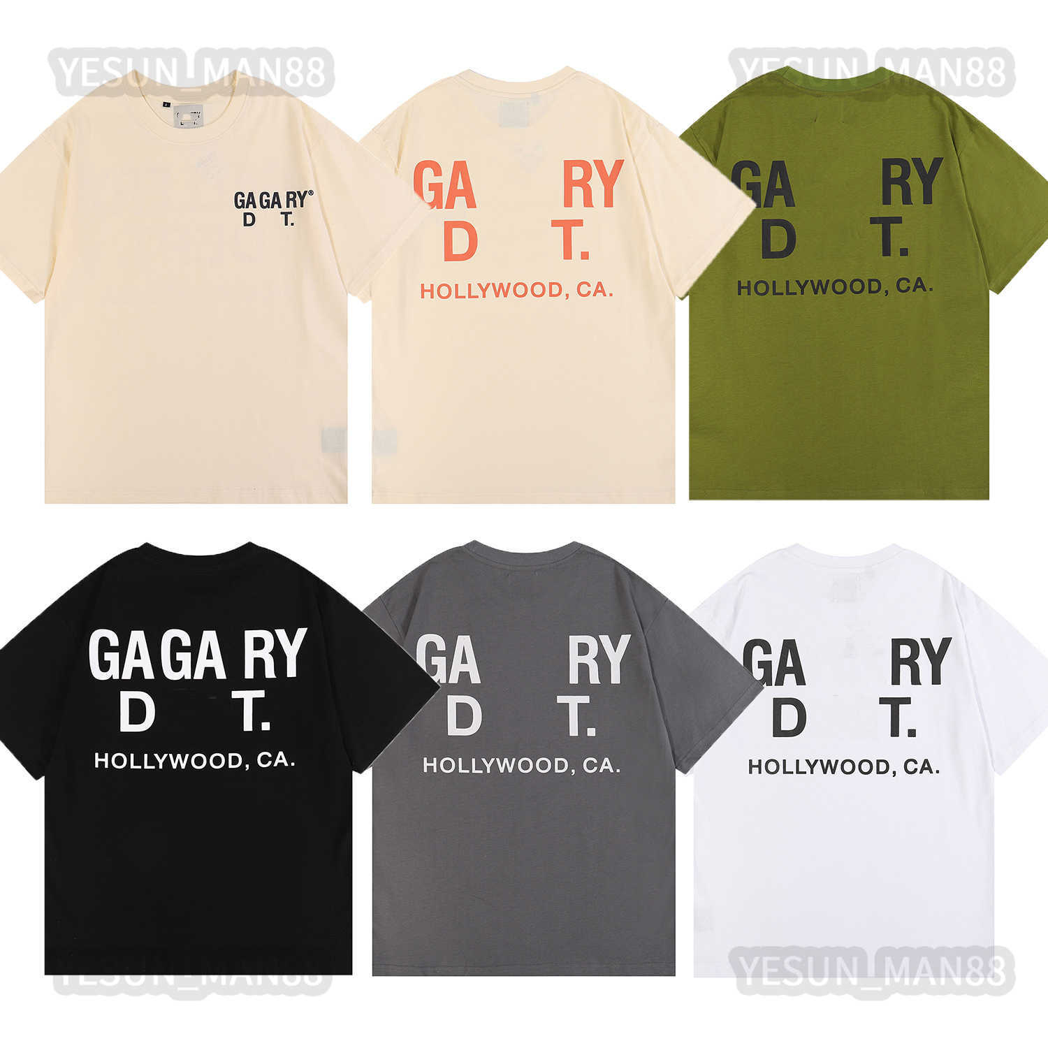 

Designer Luxury Galleryes Depts Classic T Shirt Mens And Womens Hip Hop Letters Printing Top Summer Breathable High Street Cotton Loose Tee