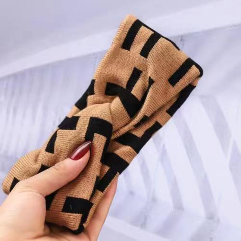 

2022 Brand Hairband Hair Accessories Colorful Knitted Crochet Twist Headband Winter Ear Warmer Elastic Hair Band Wide 22 Color Stock, Multi