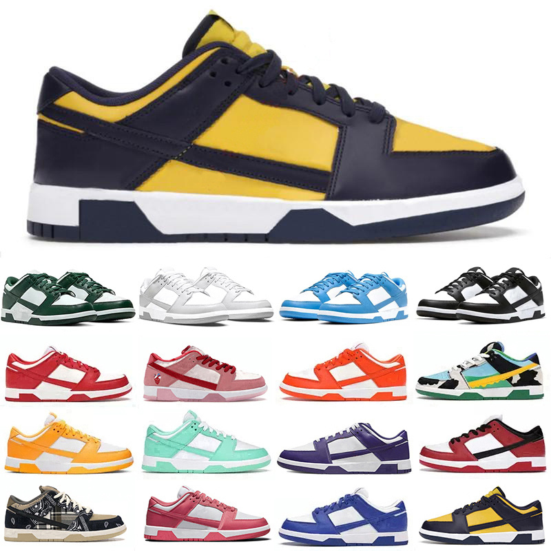 

Michigan Running Shoes Panda low Grey Fog Chunky Dunky University Blue Valentines Day Travis Scotts Michigan Medium Curry Trainer Sneakers, #3