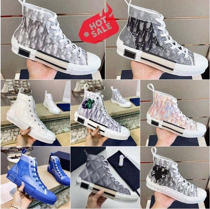

Designers B23 Classic Canvas Casual Shoes Oblique Technology Trainers Mens Womens Luxury Pairs Outdoor Platform Trainer Slides Sneakers Eur 36-45, 14