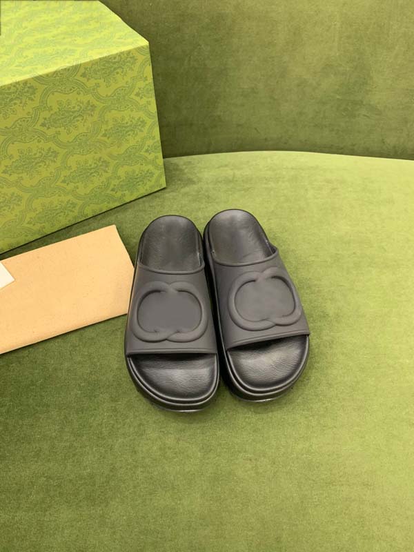 

2023 Designer Slippers Women Platform Slipper Classics Rubber Slides Solid Color Flip Flops Non Slip Sandals Thick Bottom Flat guccie Shoes
